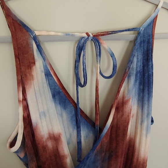 SHEINCurve Tie Dye Spaghetti Strap Dress Size 2XL - Picture 5 of 8
